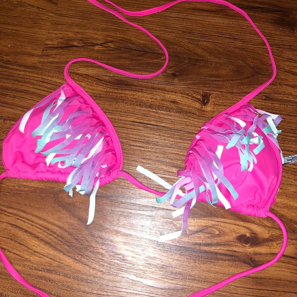 Never worn fringe bikini top